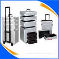 Aluminum black carrying children trolley luggage case at an affordable price